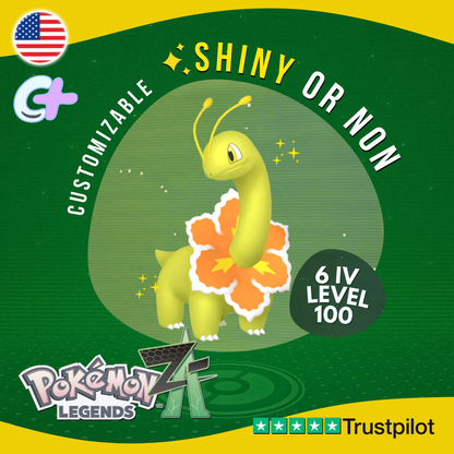 Meganium Shiny or Non ✨6 IV Pokémon Legends Z-A Competitive Customizable Z A ZA