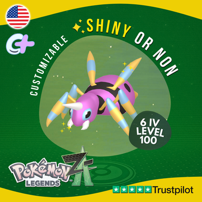 Ariados Shiny or Non ✨6 IV Pokémon Legends Z-A Competitive Customizable ZA Z A
