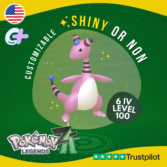 Ampharos Shiny or Non ✨6 IV Pokémon Legends Z-A Competitive Customizable ZA Z A