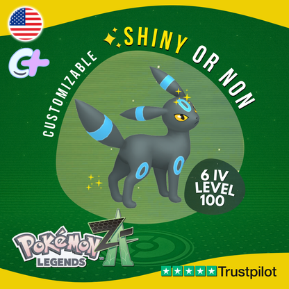 Umbreon Shiny or Non ✨6 IV Pokémon Legends Z-A Competitive Customizable ZA Z A