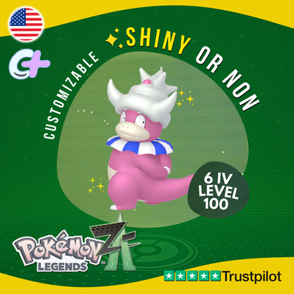 Slowking Shiny or Non ✨6 IV Pokémon Legends Z-A Competitive Customizable ZA Z A