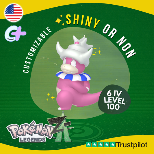 Slowking Shiny or Non ✨6 IV Pokémon Legends Z-A Competitive Customizable ZA Z A