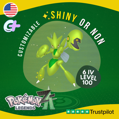 Scizor Shiny or Non ✨6 IV Pokémon Legends Z-A Competitive Customizable ZA Z A