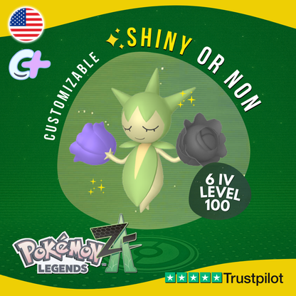 Roselia Shiny or Non ✨6 IV Pokémon Legends Z-A Competitive Customizable ZA Z A