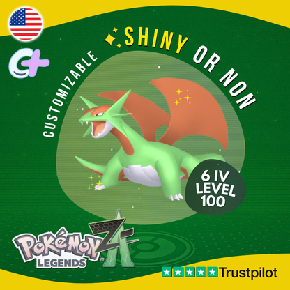Salamance Shiny or Non ✨6 IV Pokémon Legends Z-A Competitive Customizable ZA Z A
