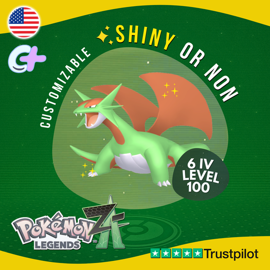 Salamance Shiny or Non ✨6 IV Pokémon Legends Z-A Competitive Customizable ZA Z A