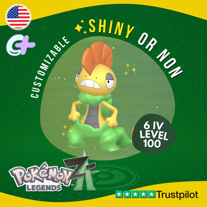 Scrafty Shiny or Non ✨6 IV Pokémon Legends Z-A Competitive Customizable ZA Z A