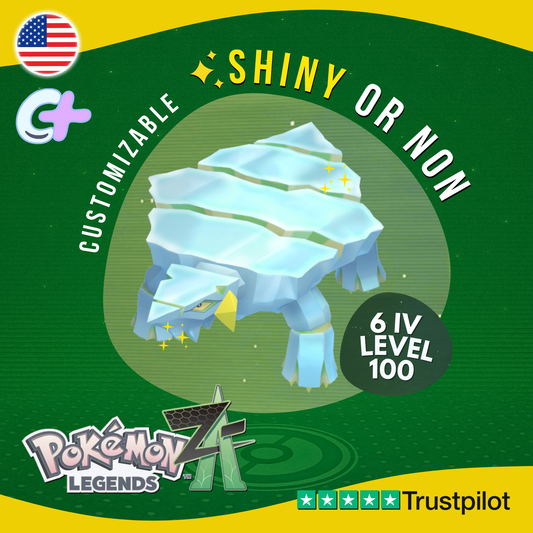 Avalugg Shiny or Non ✨6 IV Pokémon Legends Z-A Competitive Customizable ZA Z A