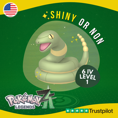 Ekans Shiny or Non ✨ 6 IV Pokémon Legends Z-A Competitive Customizable ZA Z A