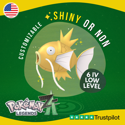 Magikarp Shiny or Non ✨ 6 IV Pokémon Legends Z-A Competitive Customizable ZA Z A
