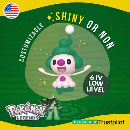 Mime Jr Junior Shiny or Non ✨ 6 IV Pokémon Legends Z-A Customizable ZA Z A