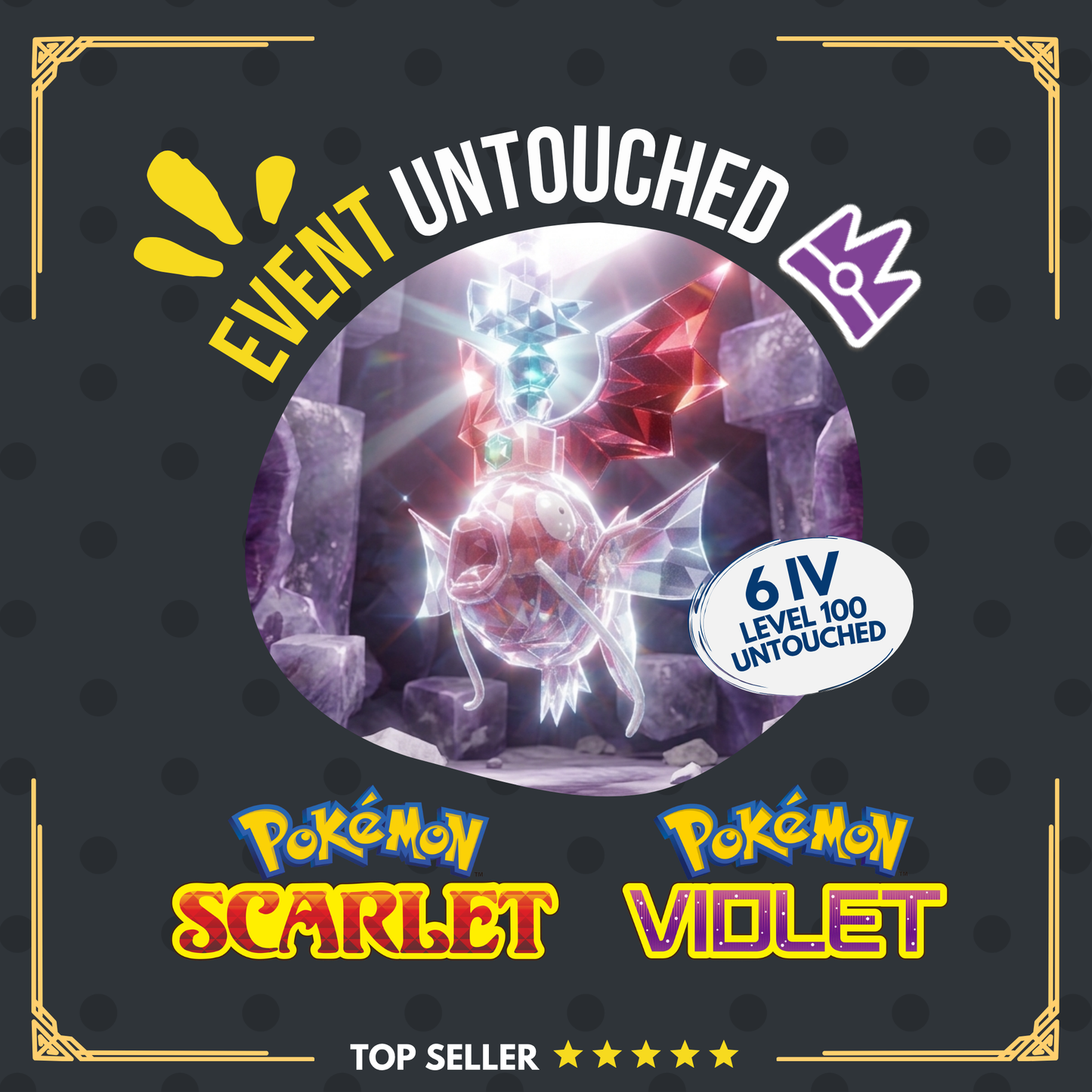 Magikarp Unrivaled Tera Raid Event Mightiest Mark 6 IV Pokémon Scarlet Violet