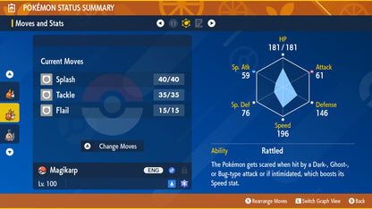 Magikarp Unrivaled Tera Raid Event Mightiest Mark 6 IV Pokémon Scarlet Violet