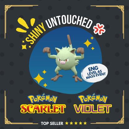 Mankey Shiny Event August 2026 Mass Outbreak Untouched Pokémon Scarlet Violet