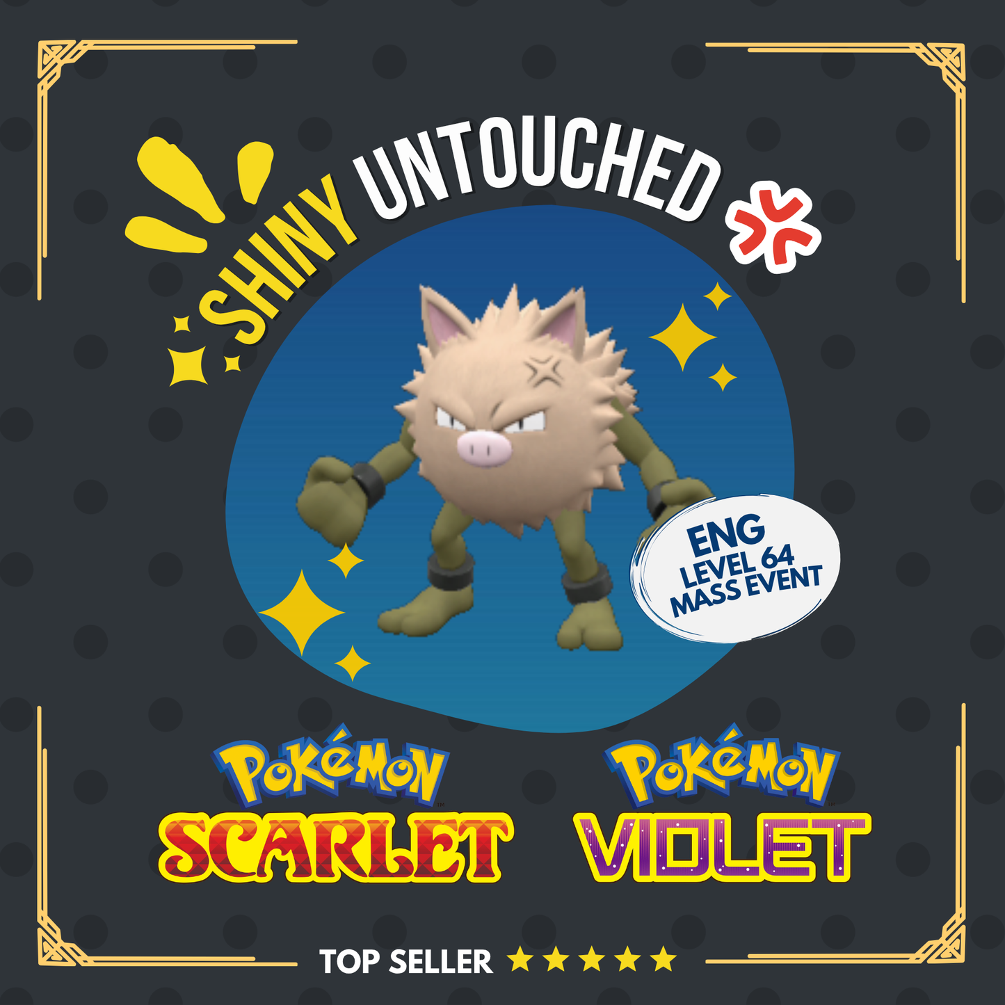 Primeape Shiny Event August 2026 Mass Outbreak Untouched Pokémon Scarlet Violet