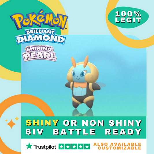 Illumise Shiny ✨ or Non Shiny Pokémon Brilliant Diamond Shining Pearl Battle Ready 6 IV Competitive 100%  Legit Level 100 Customizable Custom OT