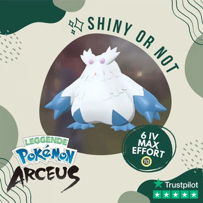 Abomasnow Shiny ✨ Legends Pokémon Arceus 6 Iv Max Effort Custom Ot Level Gender