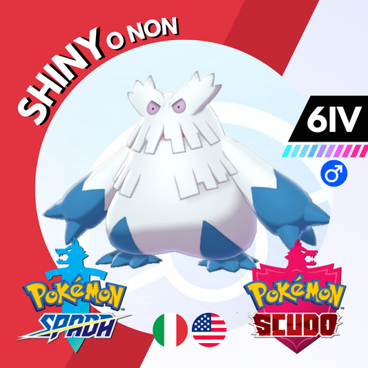 Abomasnow Shiny o Non 6 IV Competitivo Legit Pokemon Spada Scudo Sword Shield