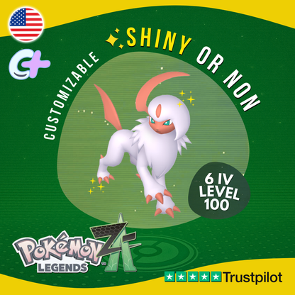 Absol Shiny or Non ✨6 IV Pokémon Legends Z-A Competitive Customizable ZA Z A