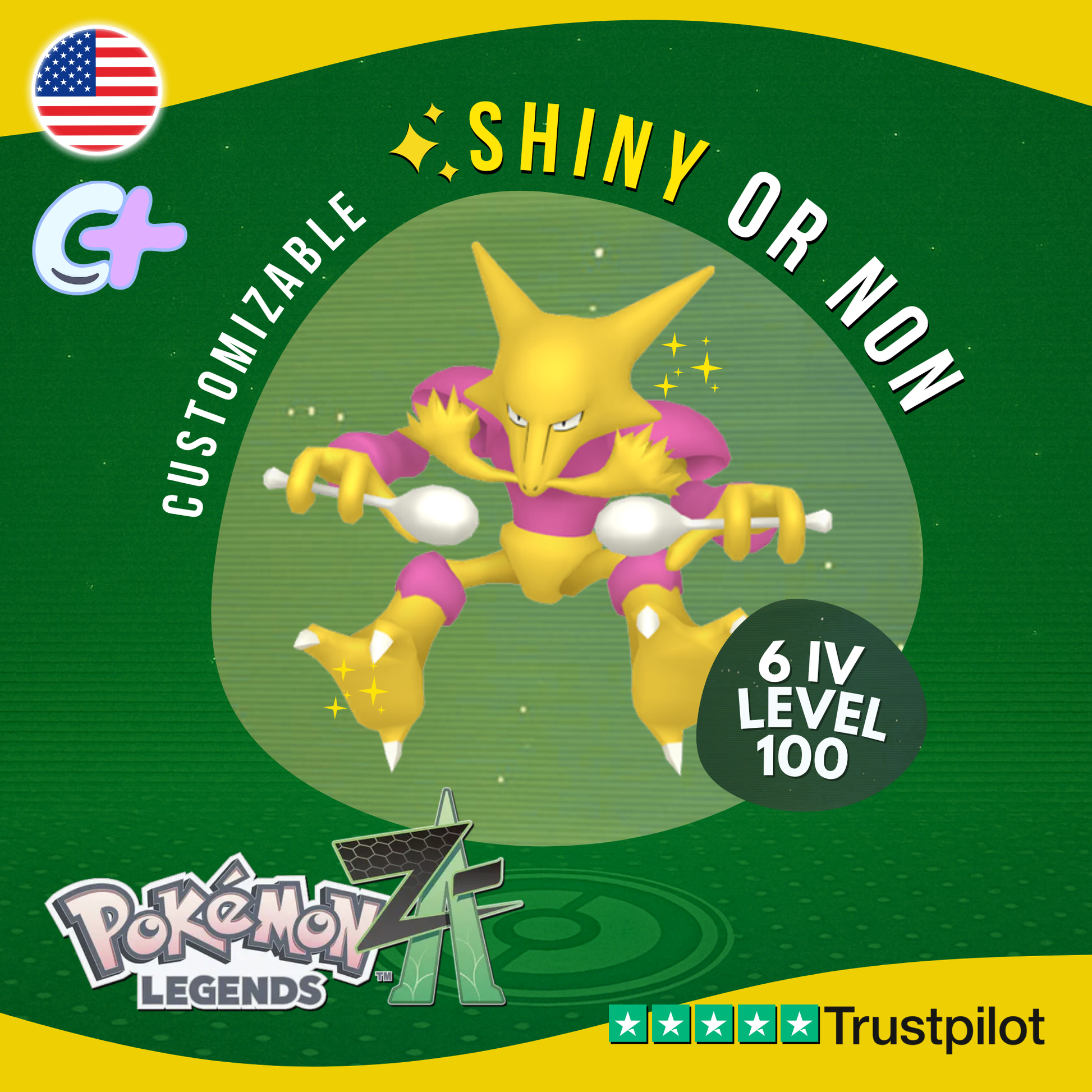 ポケモン alakazam-shiny-or-non-6-iv-