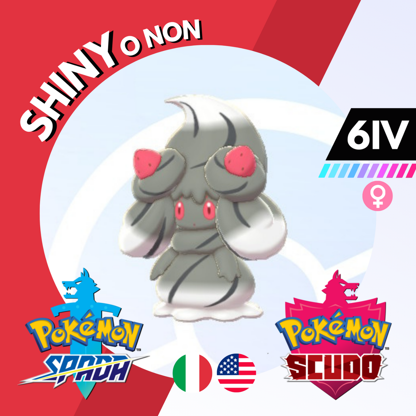 Alcremie Shiny o Non 6 IV Competitivo Legit Pokemon Spada Scudo Sword Shield