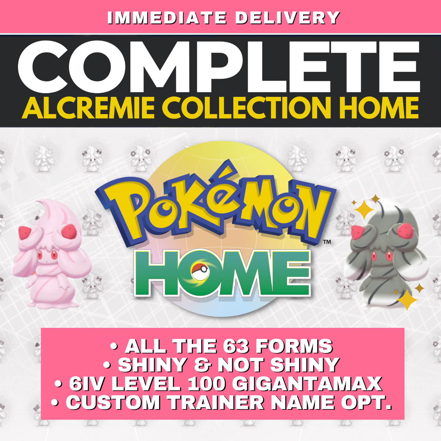 All Alcremie Pokémon HOME Complete Collection All the 63 forms Shiny Non 6 IV by Shiny Living Dex | Shiny Living Dex