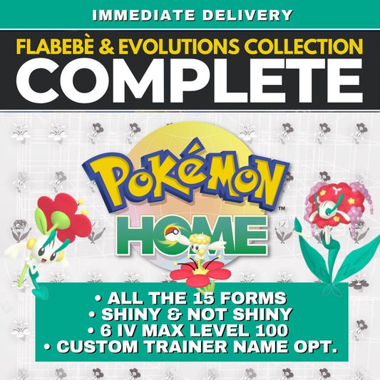 All Flabebè Floette Florges Shiny & Non Shiny Complete Collection Pokémon HOME Custom OT 6 IV All colors by Il mio negozio | Shiny Living Dex