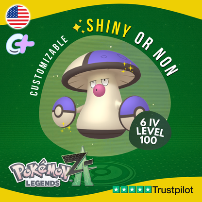 Amoonguss Shiny or Non ✨6 IV Pokémon Legends Z-A Competitive Customizable ZA Z A