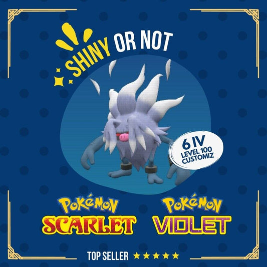 Annihilape Shiny or Non ✨ 6 IV Competitive Customizable Pokémon Scarlet Violet by Shiny Living Dex | Shiny Living Dex