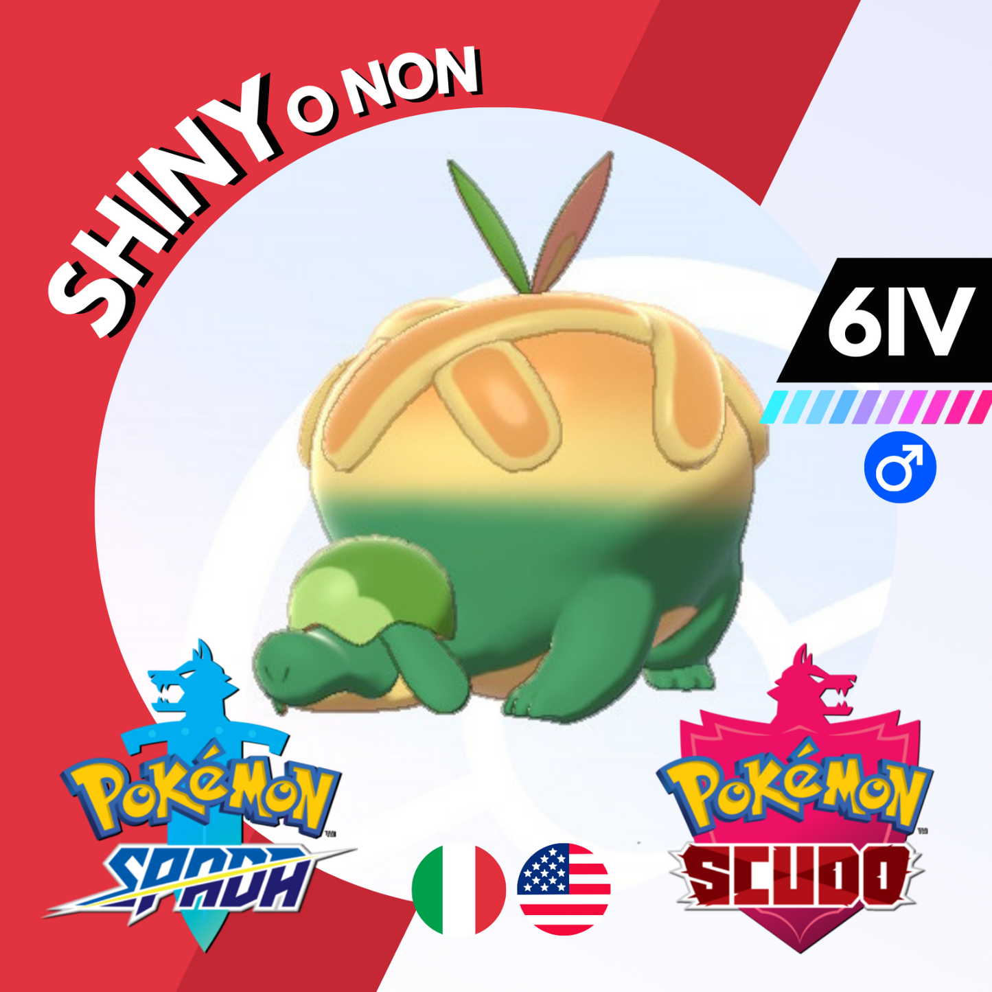 Appletun Shiny o Non 6 IV Competitivo Legit Pokemon Spada Scudo Sword Shield