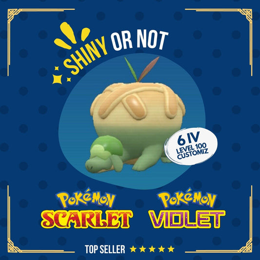 Appletun Shiny or Non ✨ 6 IV Competitive Customizable Pokémon Scarlet Violet by Shiny Living Dex | Shiny Living Dex