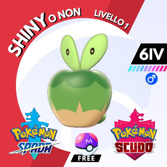 Applin Shiny o Non 6 IV e Master Ball Legit Pokemon Spada Scudo Sword Shield