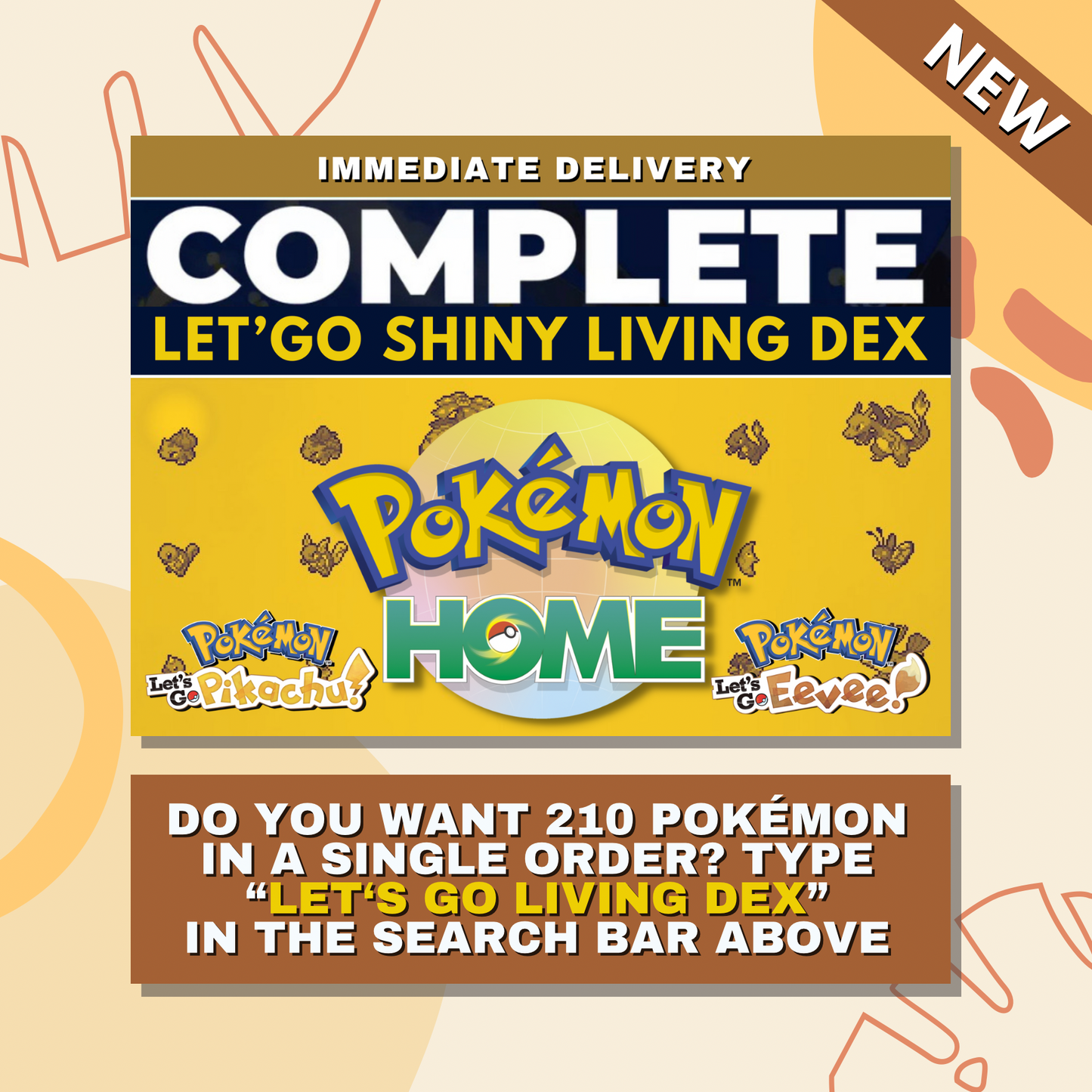 Arbok Shiny ✨ or Non Shiny Pokémon Let's Go Pikachu Eevee Level 100 Competitive Battle Ready 6 IV 100% Legit Legal Customizable Custom OT by Shiny Living Dex | Shiny Living Dex