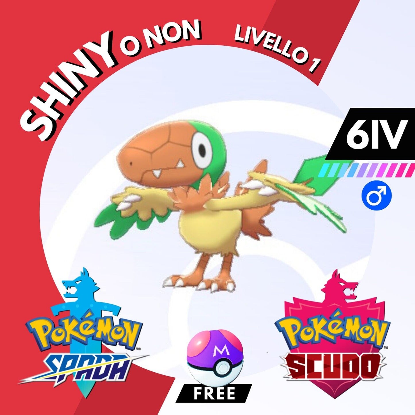 Archen Shiny o Non 6 IV e Master Ball Legit Pokemon Spada Scudo Sword Shield