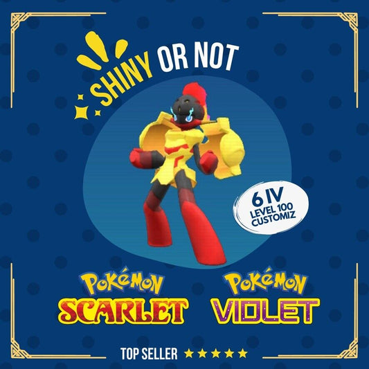 Armarouge Shiny or Non ✨ 6 IV Competitive Customizable Pokémon Scarlet Violet by Shiny Living Dex | Shiny Living Dex