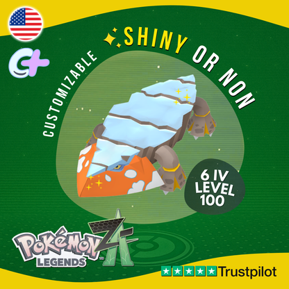 Avalugg Hisui Shiny or Non ✨6 IV Pokémon Legends Z-A Legit Customizable ZA Z A