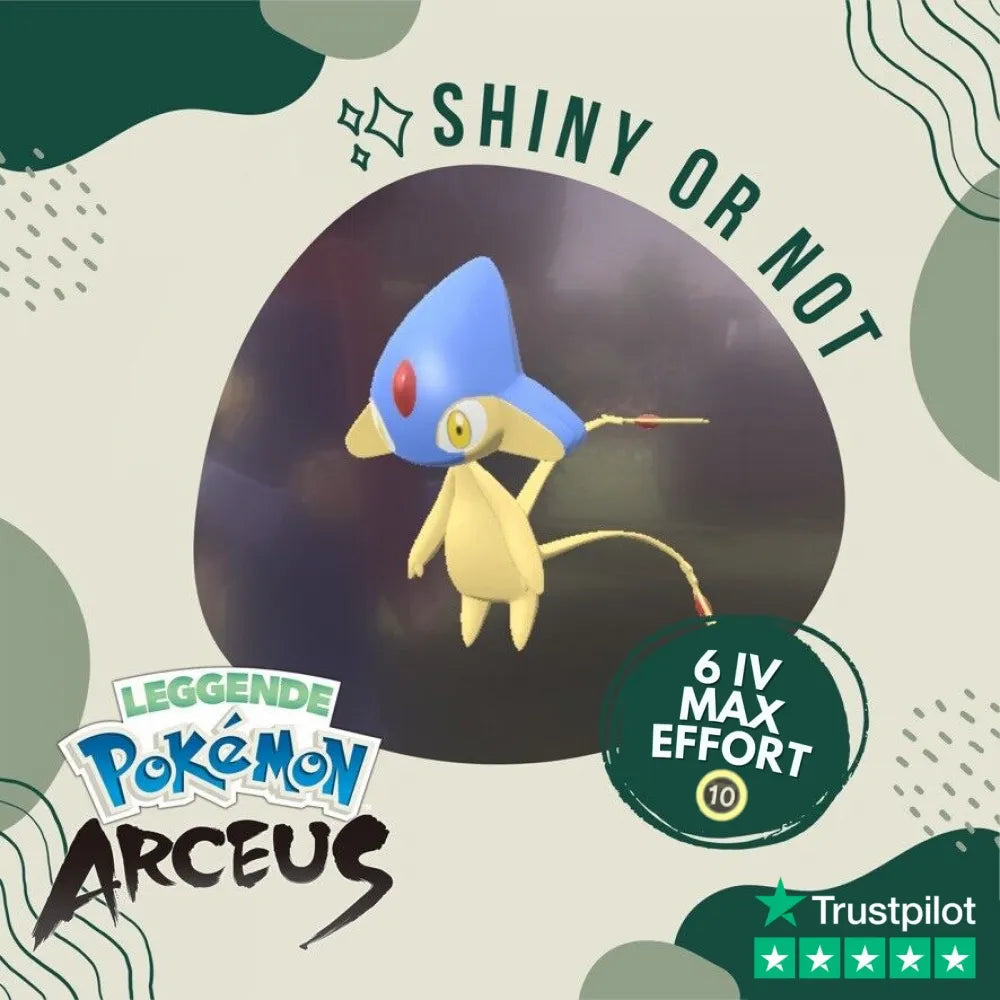 Azelf Shiny ✨ Legends Pokémon Arceus 6 Iv Max Effort Custom Ot Level Gender