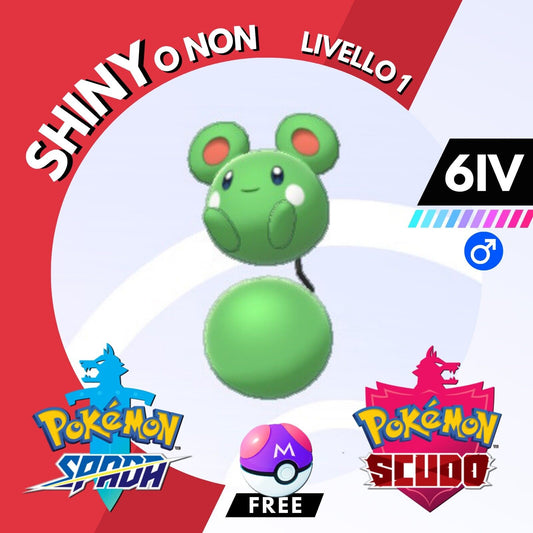 Azurill Shiny o Non 6 IV e Master Ball Legit Pokemon Spada Scudo Sword Shield
