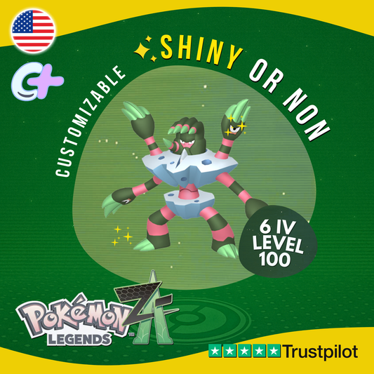Barbaracle Shiny or Non ✨6 IV Pokémon Legends Z-A Competitive Customizable ZA Z A