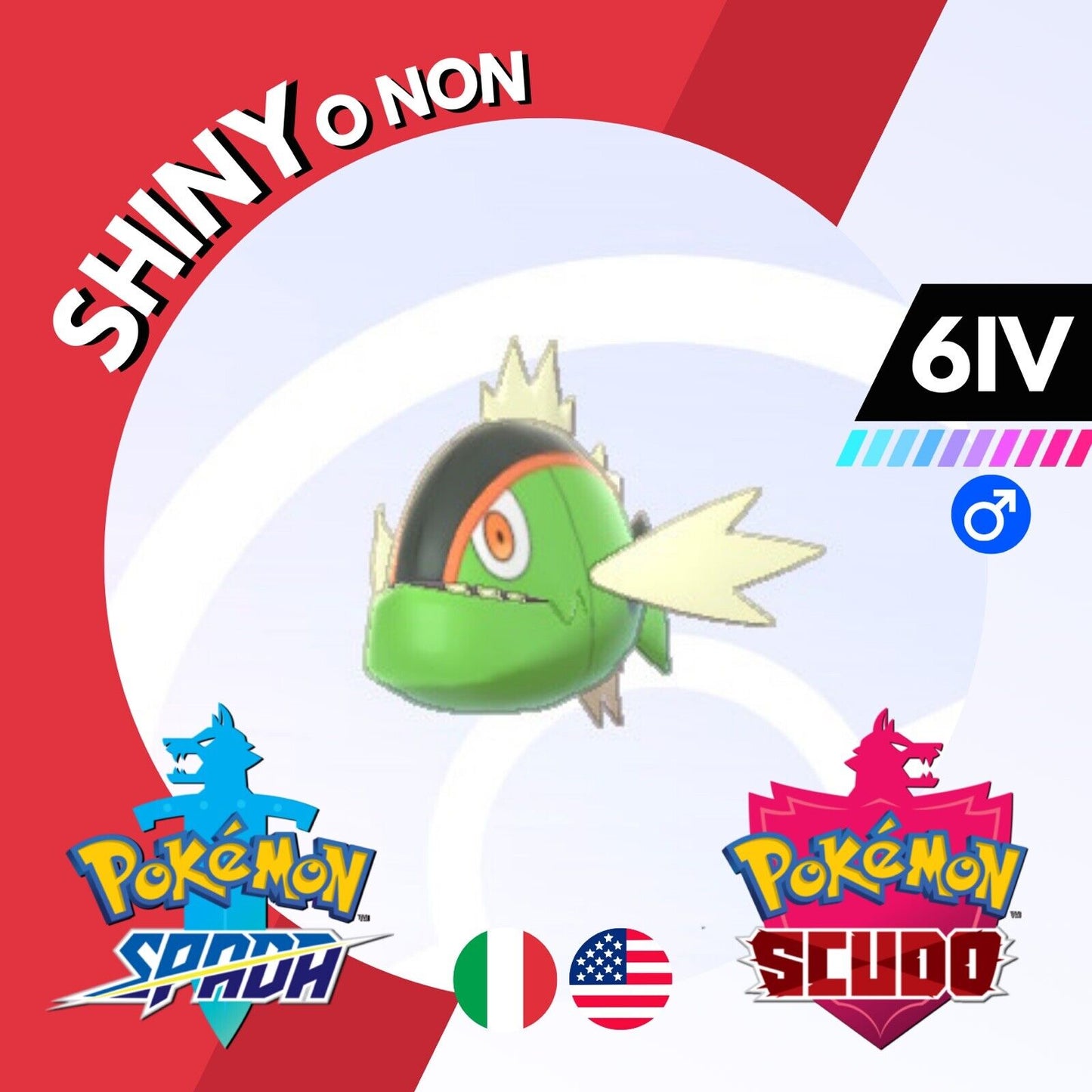 Basculin Red Shiny o Non 6 IV Competitivo Legit Pokemon Spada Scudo Sword Shield