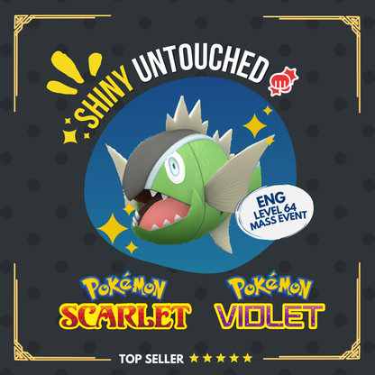 Basculin White Shiny Event Ferocious Mark Untouched IV Pokémon Scarlet Violet