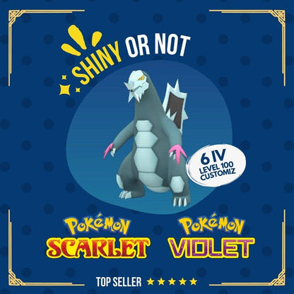 Baxcalibur Shiny or Non ✨ 6 IV Competitive Customizable Pokémon Scarlet Violet by Shiny Living Dex | Shiny Living Dex