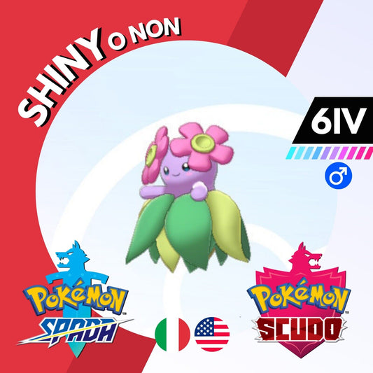 Bellossom Shiny o Non 6 IV Competitivo Legit Pokemon Spada Scudo Sword Shield
