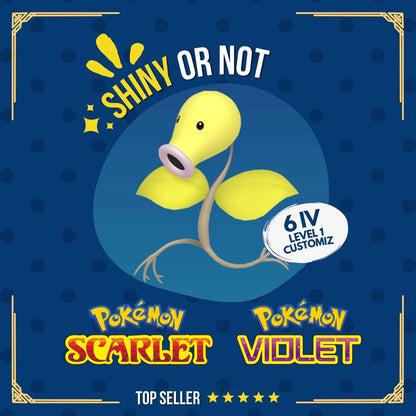 Bellsprout Shiny or Non ✨ 6 IV Customizable Nature OT Pokémon Scarlet Violet by Shiny Living Dex | Shiny Living Dex