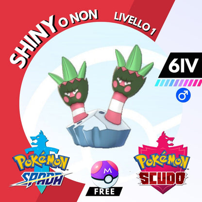 Binacle Shiny o Non 6 IV e Master Ball Legit Pokemon Spada Scudo Sword Shield