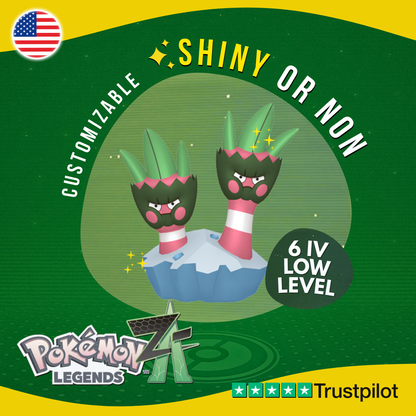 Binacle Shiny or Non ✨ 6 IV Pokémon Legends Z-A Competitive Customizable ZA Z A