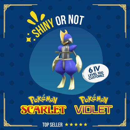 Bisharp Shiny or Non ✨ 6 IV Competitive Customizable Pokémon Scarlet Violet by Shiny Living Dex | Shiny Living Dex