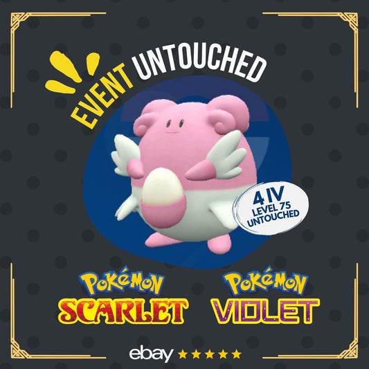 Blissey A Show of Supporters Tera Raid Event Untouched Pokémon Scarlet Violet Non Shiny Lv. 75 by Shiny Living Dex | Shiny Living Dex