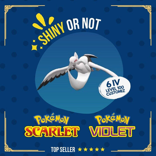 Bombirdier Shiny or Non ✨ 6 IV Competitive Customizable Pokémon Scarlet Violet by Shiny Living Dex | Shiny Living Dex