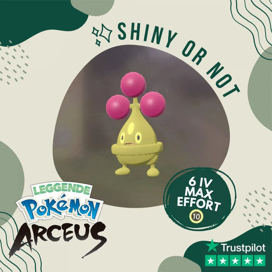 Bonsly Shiny ✨ Legends Pokémon Arceus 6 Iv Max Effort Custom Ot Level Gender